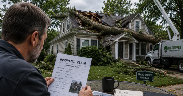 Insurance & Fallen Trees: A Homeowner’s Guide to Post-Storm Claims in Grand Rapids, MI